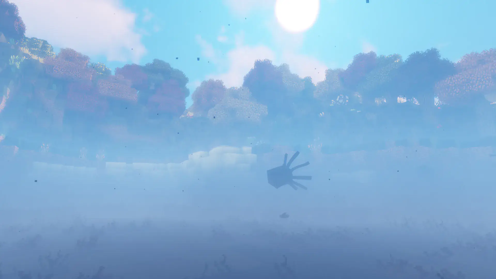 The first thing I did with the shaders was to jump into some water to take this screenshot.