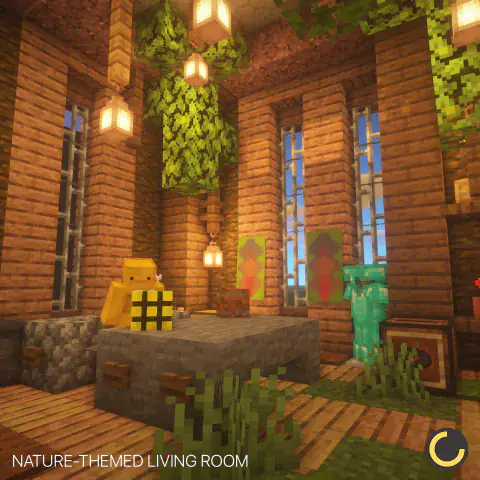 Nature-Themed Living Room