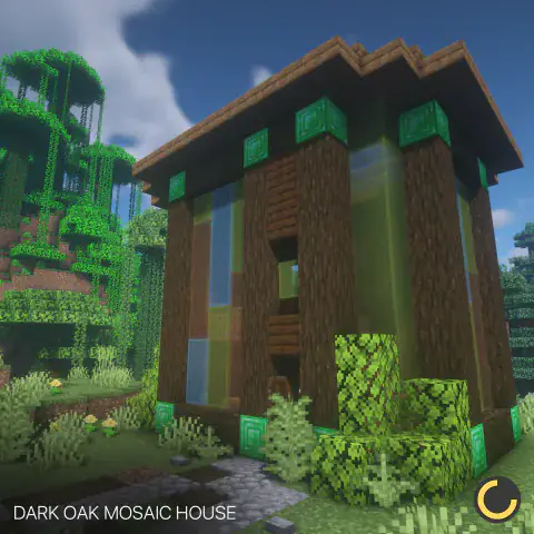 Dark Oak Mosaic House
