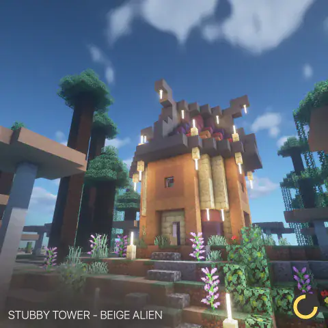 Stubby Tower - Beige Alien