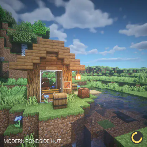 Modern Pondside Hut